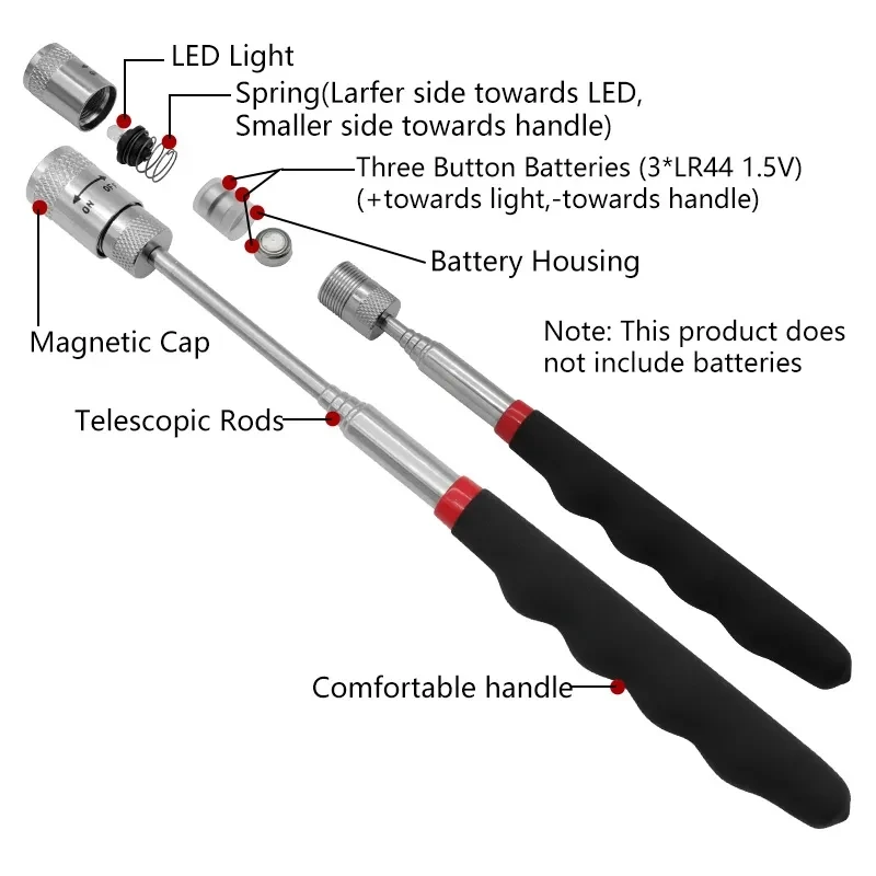 Телескопическая магнитная ручк – обзор и цена Fishing Rod Telescopic